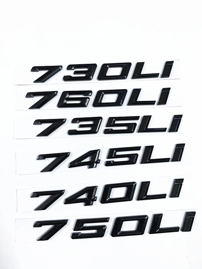 For BMW label 725LI 728LI 730LI 740li 745LI 735li 750LI 760LI label F01 F02 G11 G12 letters, logo, refitted accessories