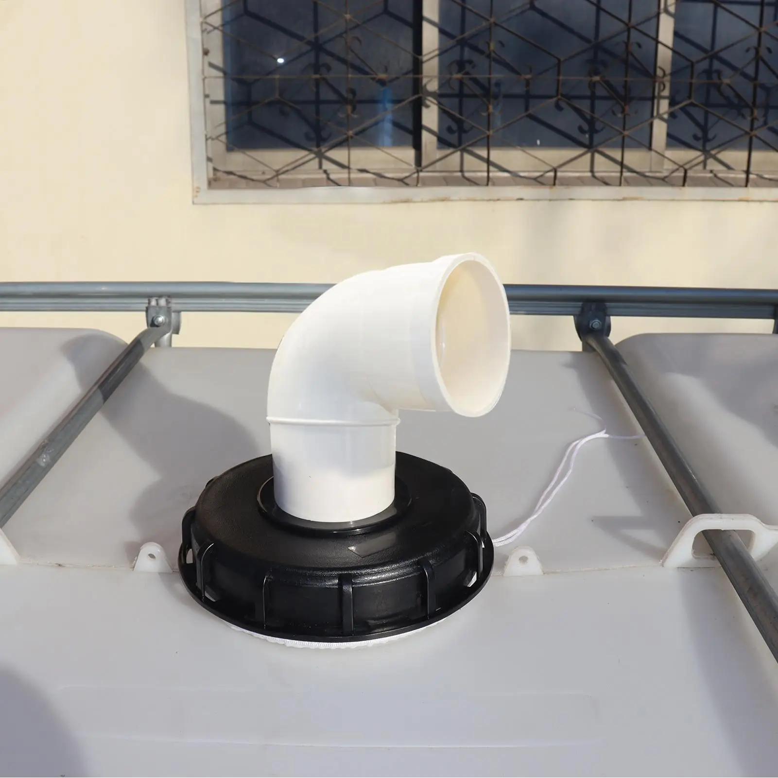 IBC Ton Barrel Cover Cap IBC Nylon Filter For Venting Ton Barrels Cover Tote Tank Lid Cover IBC Lid Filter Nylon Filter Screen