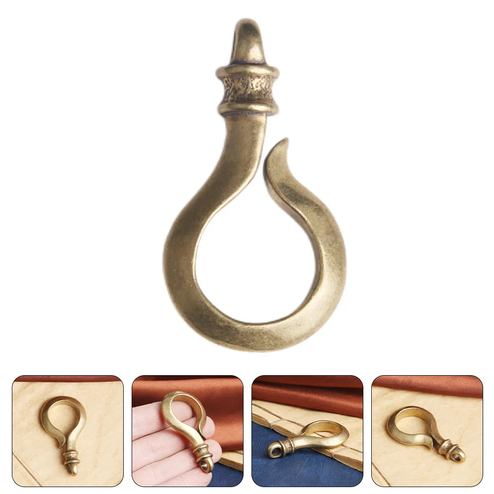 Delicate Keychain Hook Man Hooks for Ornaments Door Bells Brass Charms Jewelry Making Keychains