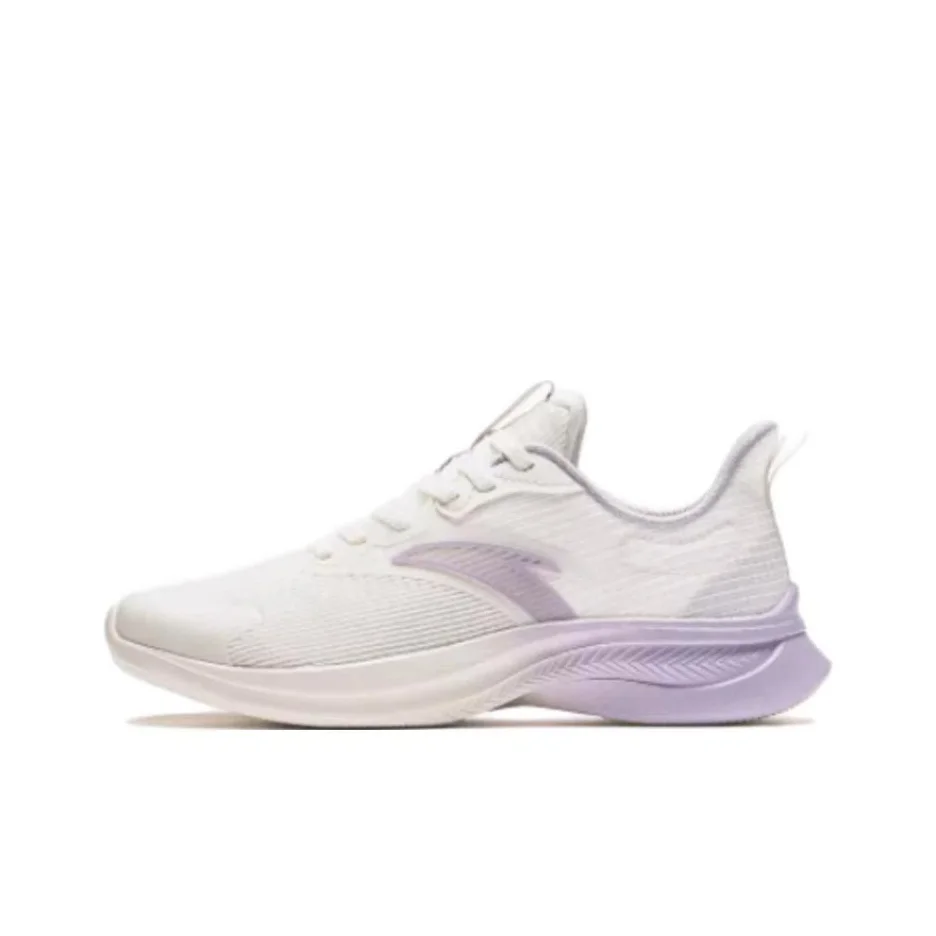 

Anta Versatile Abrasion Resistant Breathable Low top Running Shoes Women's White Purple 922335501-7