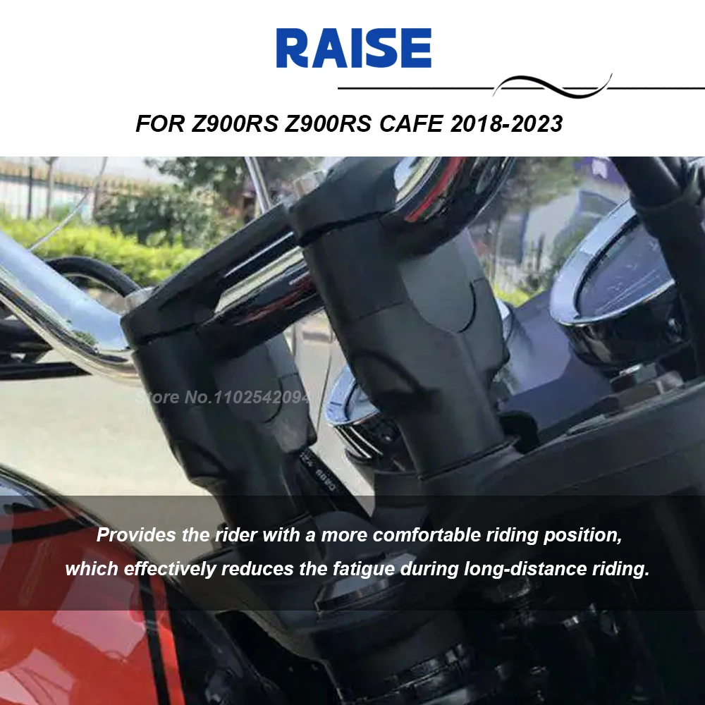 Motorcycle Handlebar Riser Mount Clamp Rised For Z900 RS Cafe 2018-2021 2022 2023 2024 Extend Riser Adapter Kit For Z 900RS 2025