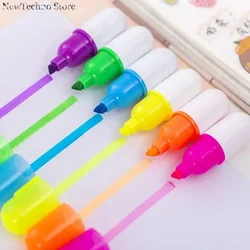 1pc Creative Pill Shape Mini Colorful Candy Color Highlighters Promotional Markers Gift Stationery Color Pen