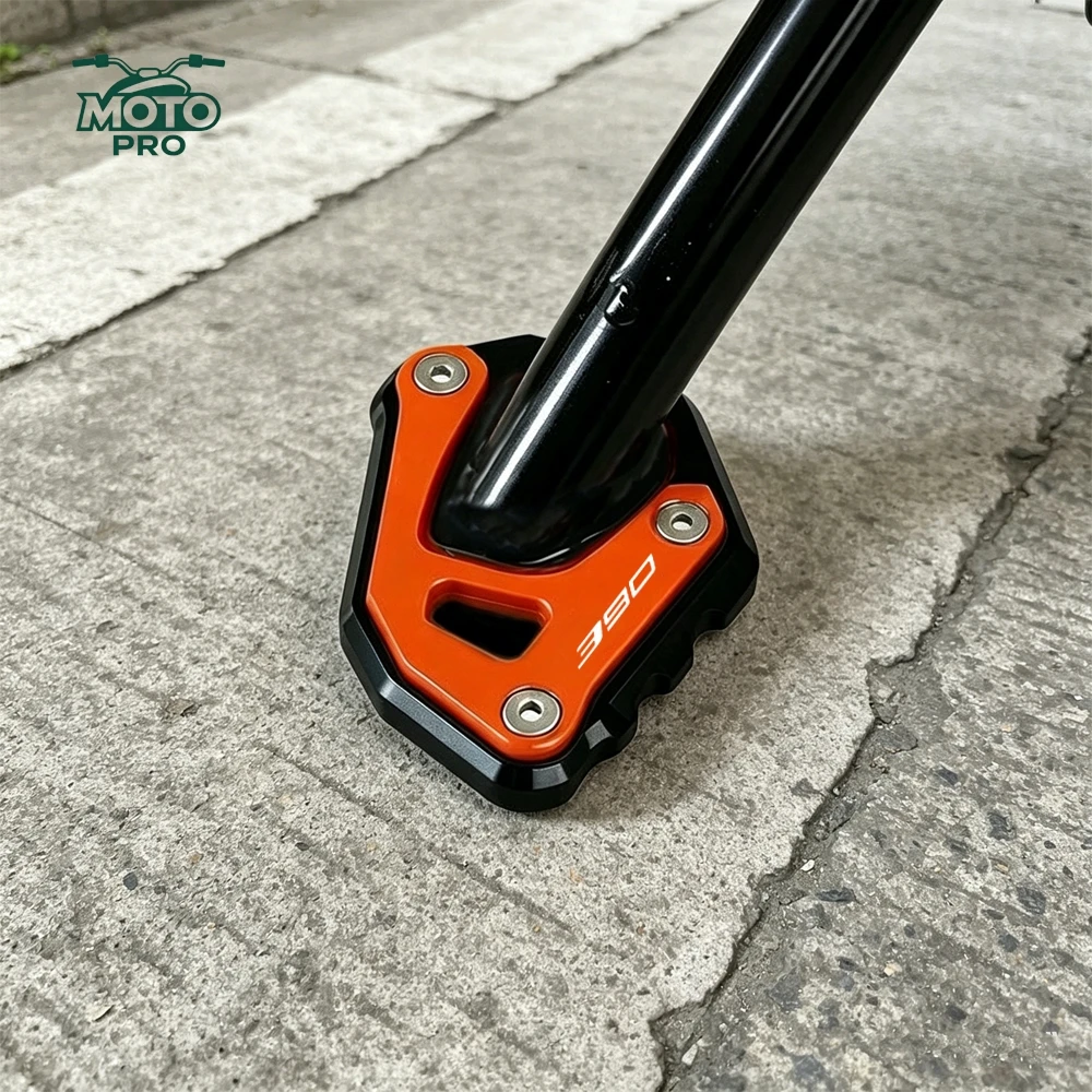 

For KTM 390 Adventure X 390 Adventure R 2025 2026 Motorcycle Accessories Side Stand Pad Foot Kickstand Extension Enlarger Plate