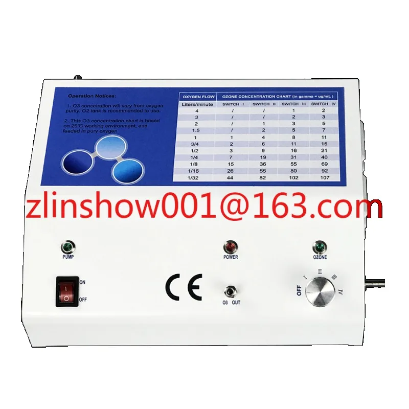 Factory direct pricing 1-107 ug/mL ozone therapy medical ozone generator device with CE Certificate