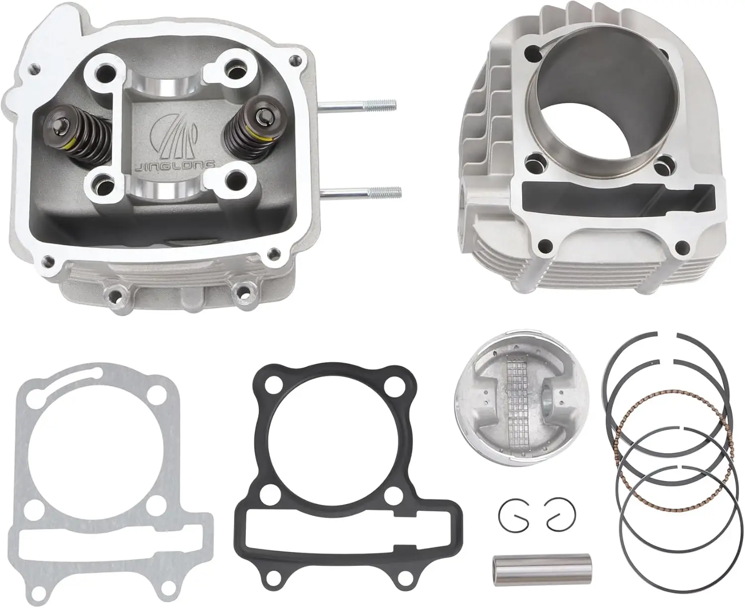 Kit de Repuesto de Cilindros, Culatas, Pistones y Juntas de Motor de 62.5mm para Motores GY6 de 180cc y 250cc para Vehículos Todoterreno