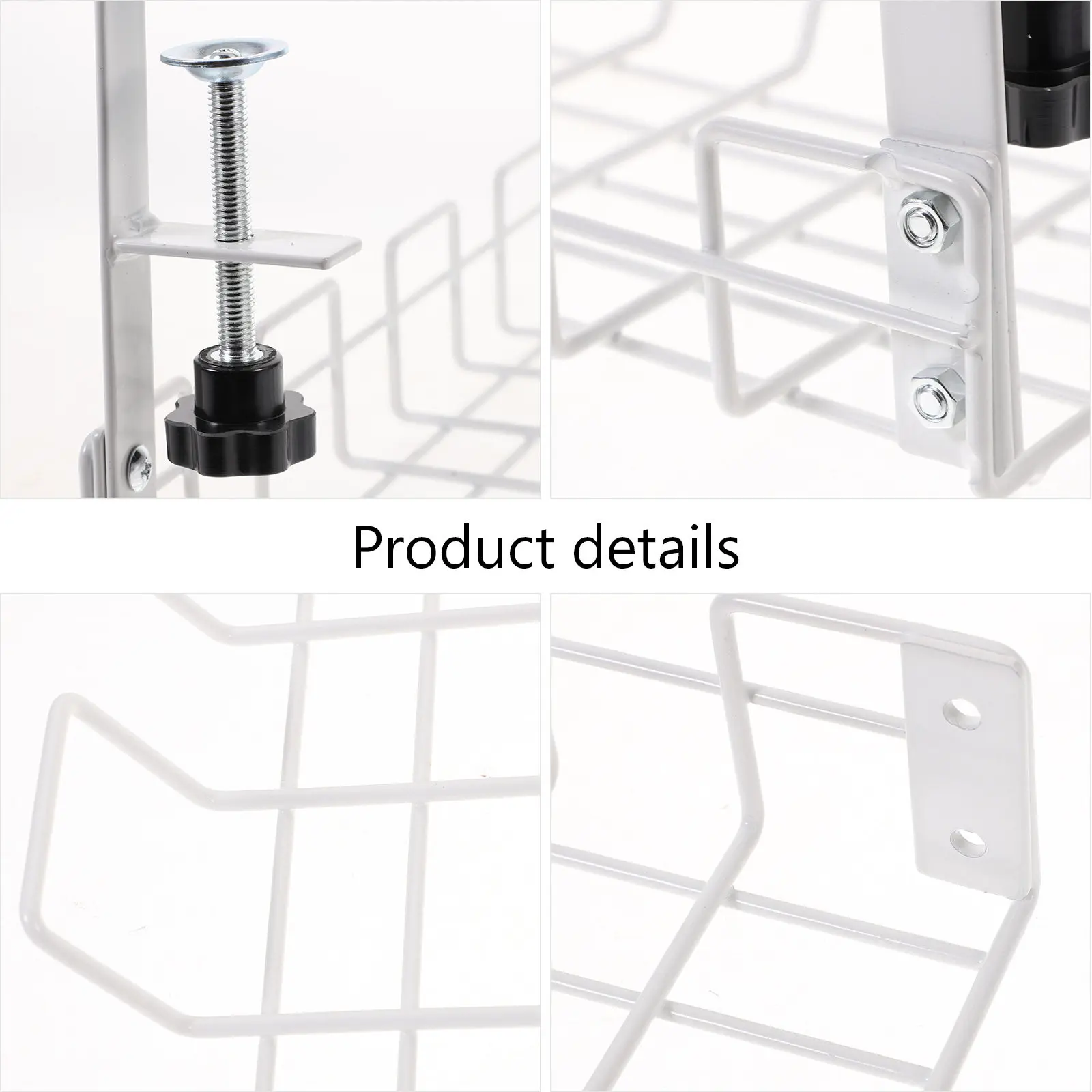 Large Carbon Steel Under Desk Cable Storage Rack Wire Organizer Surge Protector Cable Management Shelf Office Container
