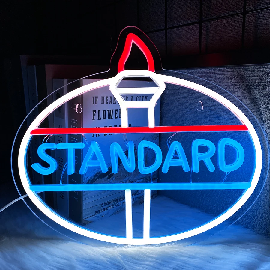 

Standard Led Neon Sign, Usb Powered With Switch, Used For Bedroom, Garage, Gas Station, Club, Man Cave Decor, Easy To Hang.