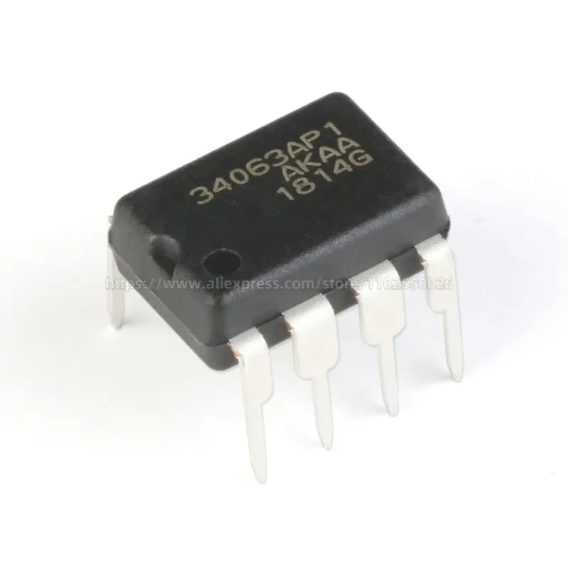 10PCS MC34063 34063 34063A MC34063ADR2G SOIC-8 MC34063AP1G DIP-8 MC34063ACN MC34063ACD SMD DC-DC Converter Control Circuits IC