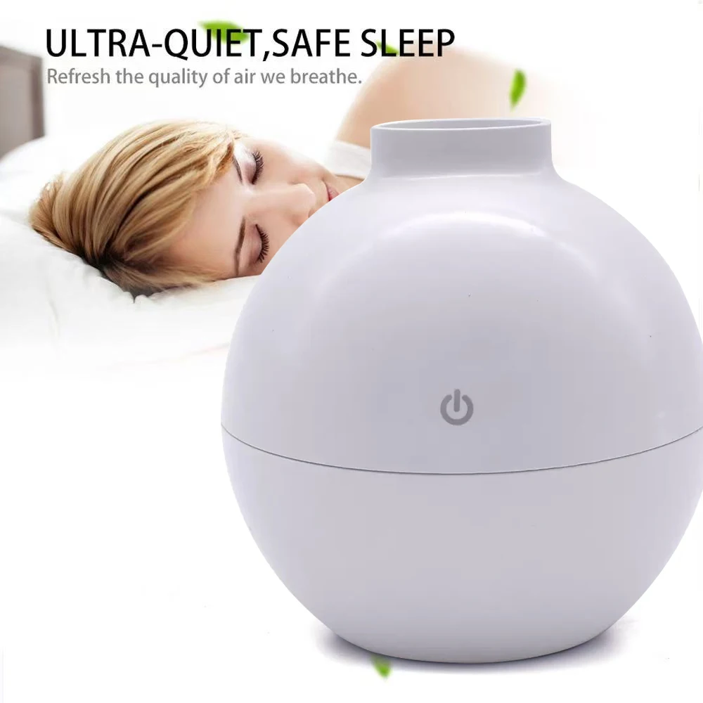 130ml Mini Humidifier USB Aromatherapy Diffuser Home Air Humidifier Desktop Humidifier, Key Switch, Easy to Operate