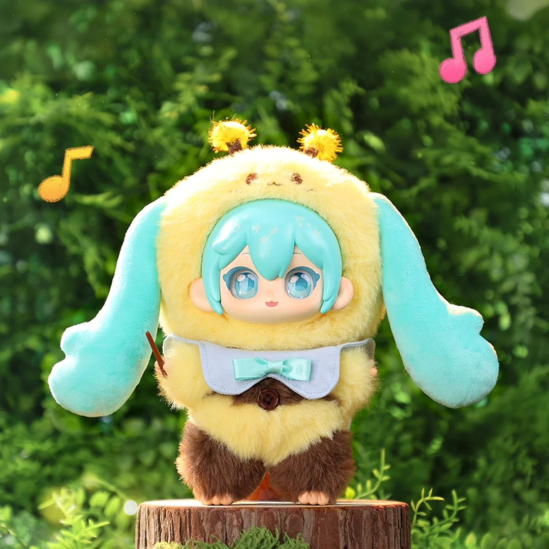 Authentieke Miku knuffel sleutelhanger trendy blinde doos collectible vinyl pop zacht knuffelig verrassing concert bos thema cadeau