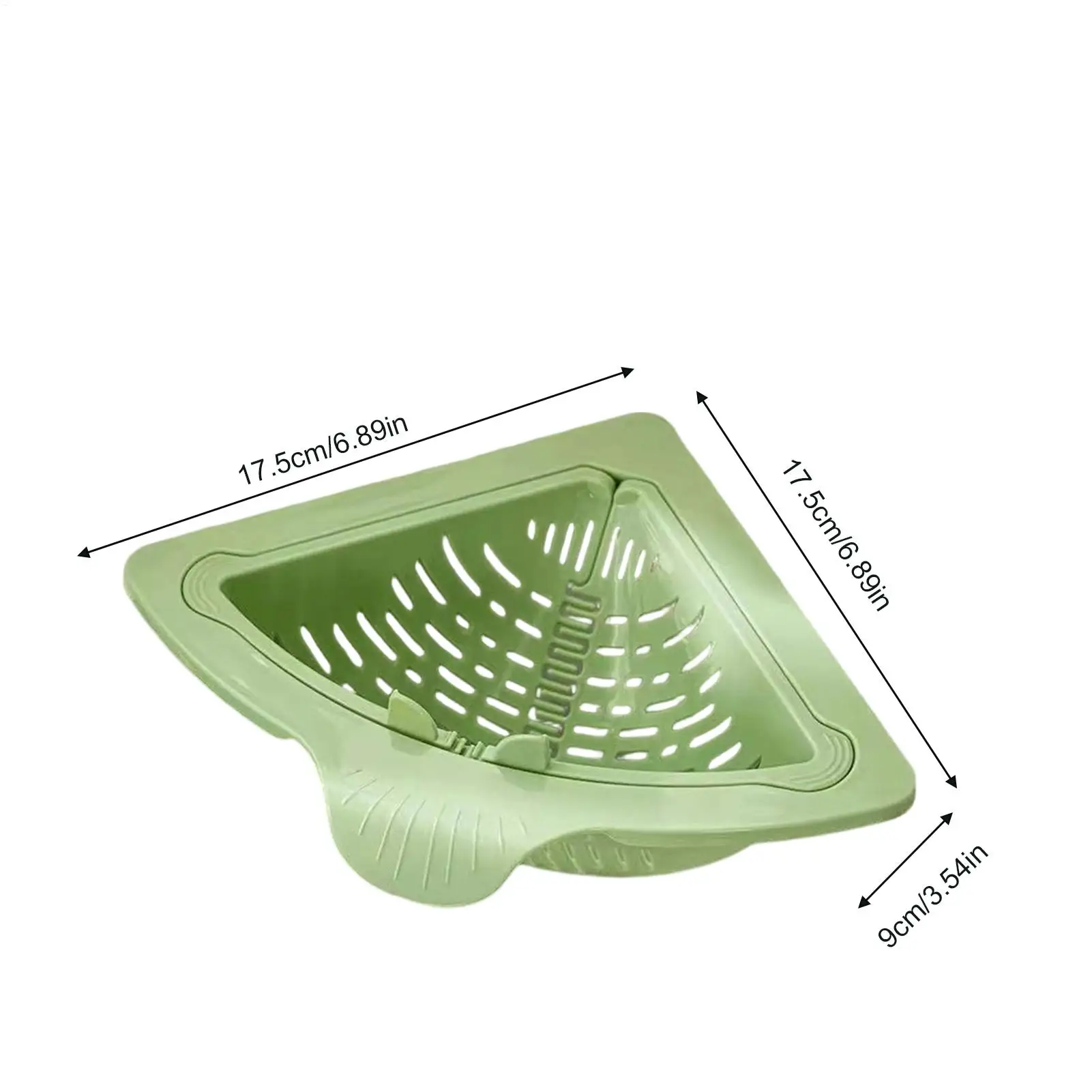 キッチンシンクストレーナーバスケット磁気式詰まり防止スポンジホルダー三角形シンクフードキャッチャーバスケット果物野菜麺用