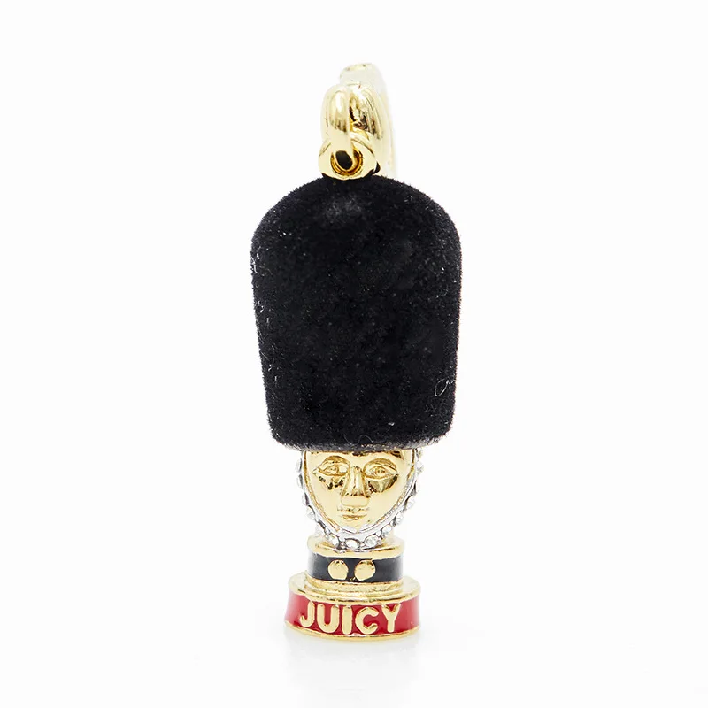 1Pc Exquisite British Black Hat Soldier Head Pendant,A Unique And Fashionable Accessory For Backpacks,Sweaters,And Necklaces