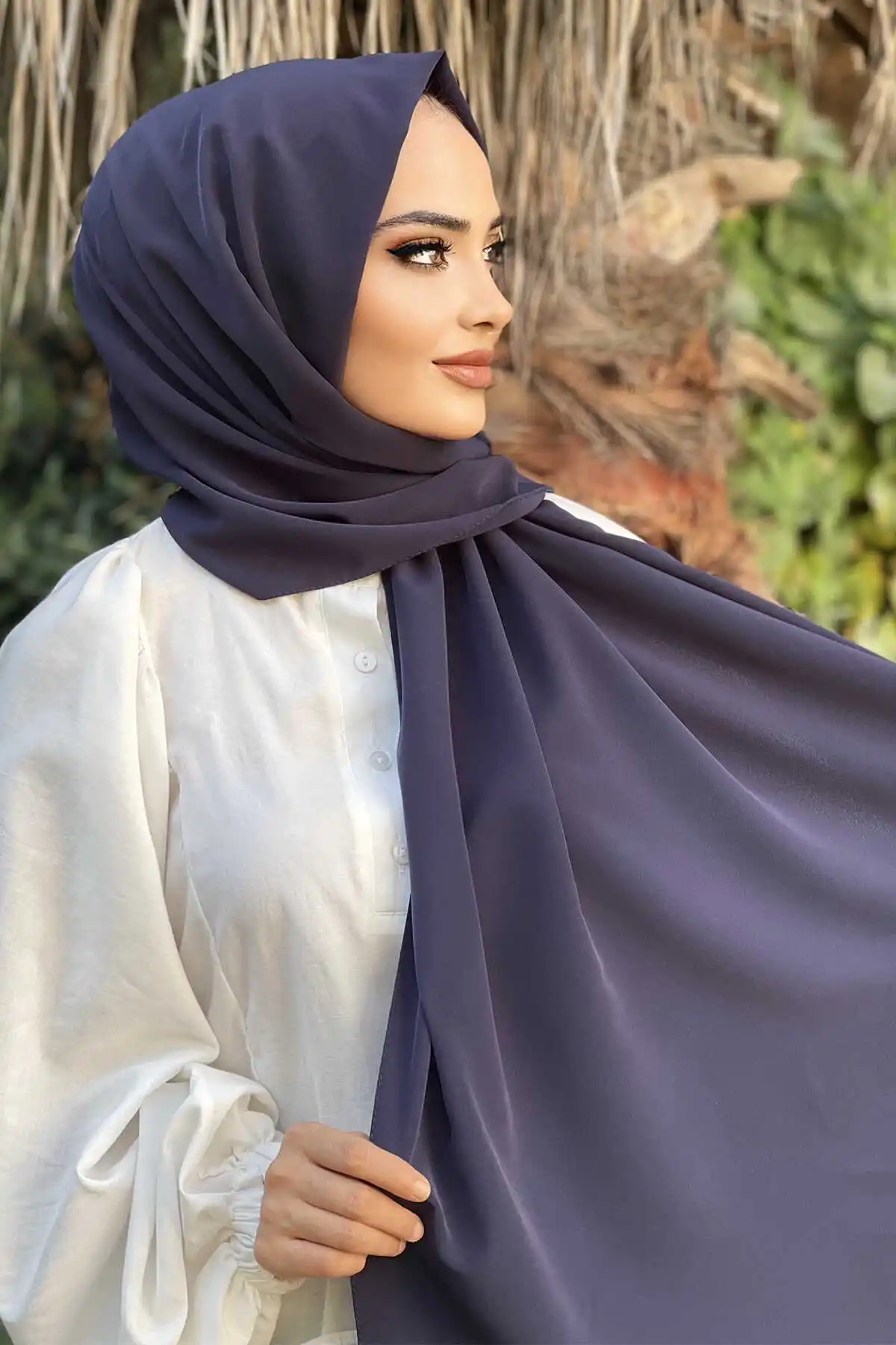 Women Shawl Scarf Modern Islamic Muslim Women 'S Head Scarf Hijab for Women Islamic Hijab scarf Turbans Bayan