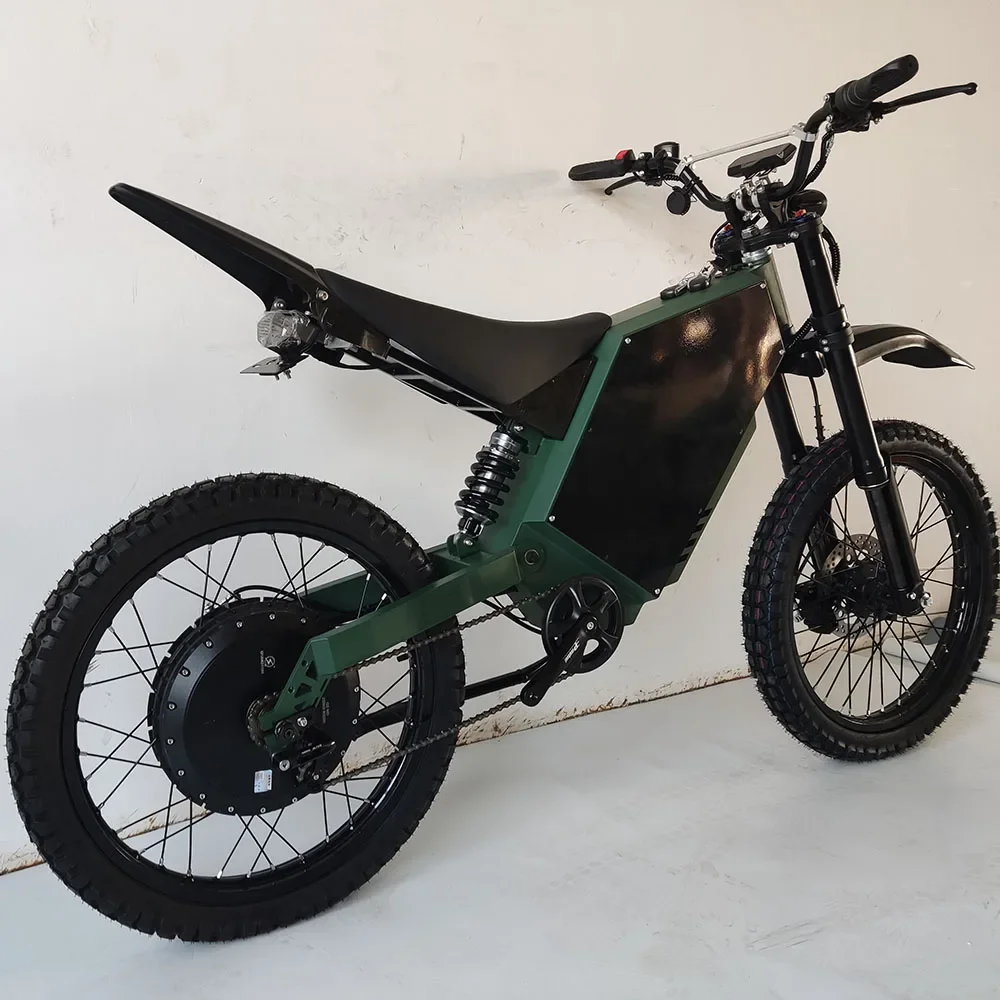 Professional Stealth Bomber Electric Bike With 3000W To 15000W Motor Hydraulic Damping Lithium Battery Power For Adults