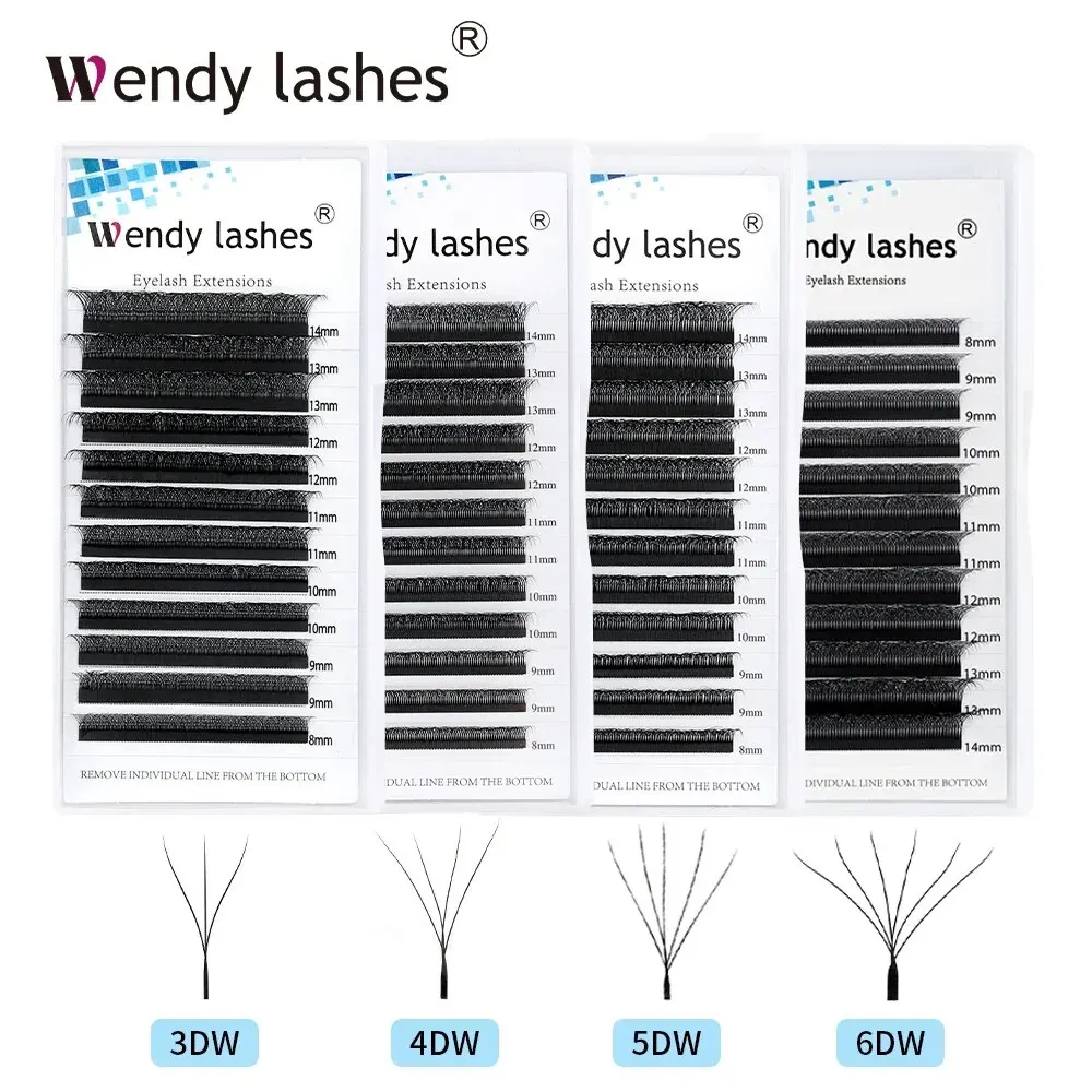 Wendy Lashes W Shape Eyelashes Extension Cilios 3d/4d/5d/6d Fake Lashes Makeup Supplies High Quality Natural Look Lash Extension