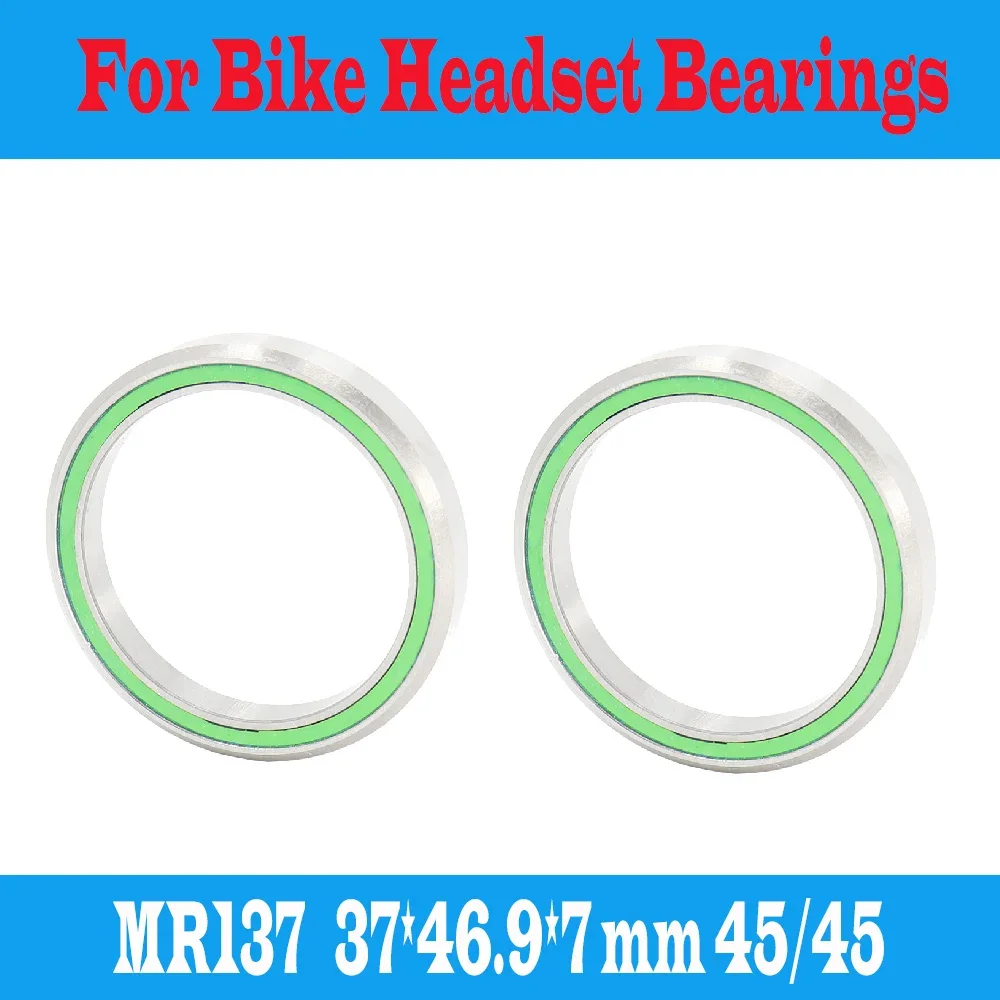 MR137 محامل سماعة الدراجة 37*46.9*7 مم 45/45 2 قطعة ACB الطريق الجبلية الزاوي الاتصال دراجة تحمل