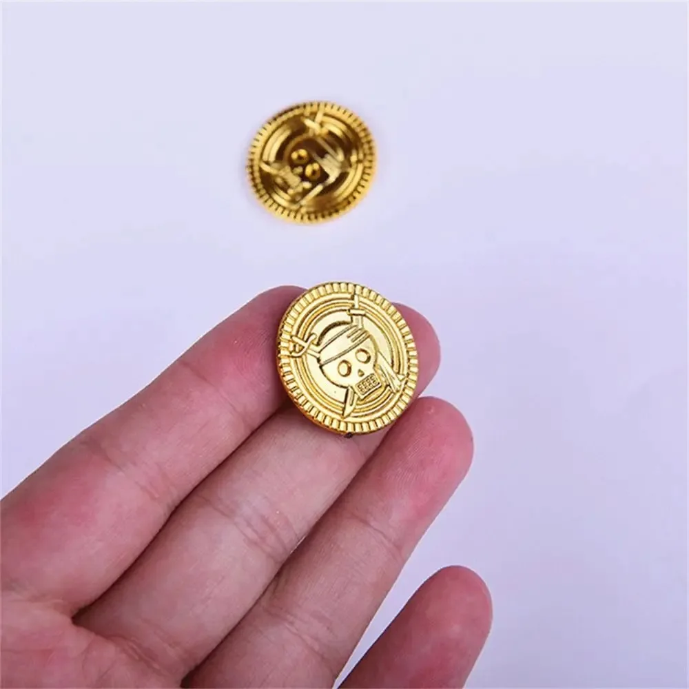 Plastic Pirate Gold Coins Gold Sliver Game Coin Fake Gold Treasure Kid Favor Party Decoration Halloween Gold Coin Party Supplies view 2