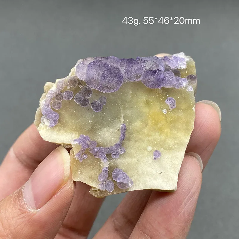 100% Natural  purple stepped fluorite cluster mineral specimens Gem level Stones and crystals