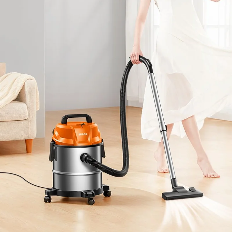 High-power vacuum cleaner new home large suction decoration barrel vacuum cleaner stainless steel barrel suction accessories