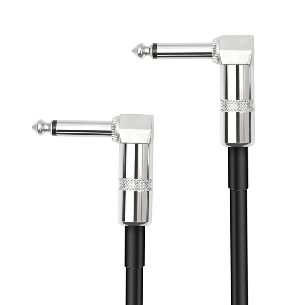 AD41-5 عبوات من كابلات التصحيح المسطحة بدواسة تأثير الجيتار بطول 6 بوصة مع رقعة موصلات الزاوية اليمنى 1/4 بوصة