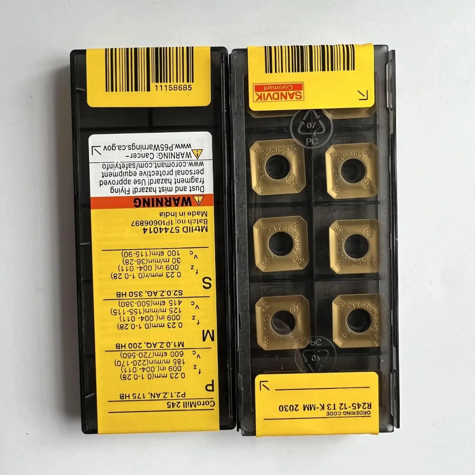 

Оригинальный SANDVIK/R245-12T3K-MM 2030/лезвие с ЧПУ из твердого сплава, 10 шт.