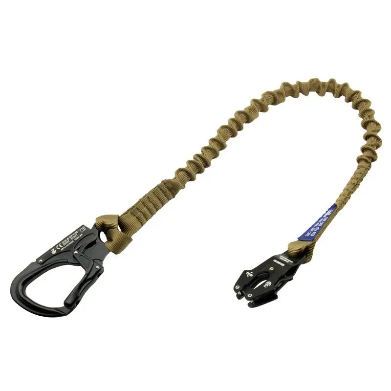 Tactical Personal Retention Lanyard d Buckle Quick Release CE Certification Elastic Safety Rope Double Head Hanging Buckle