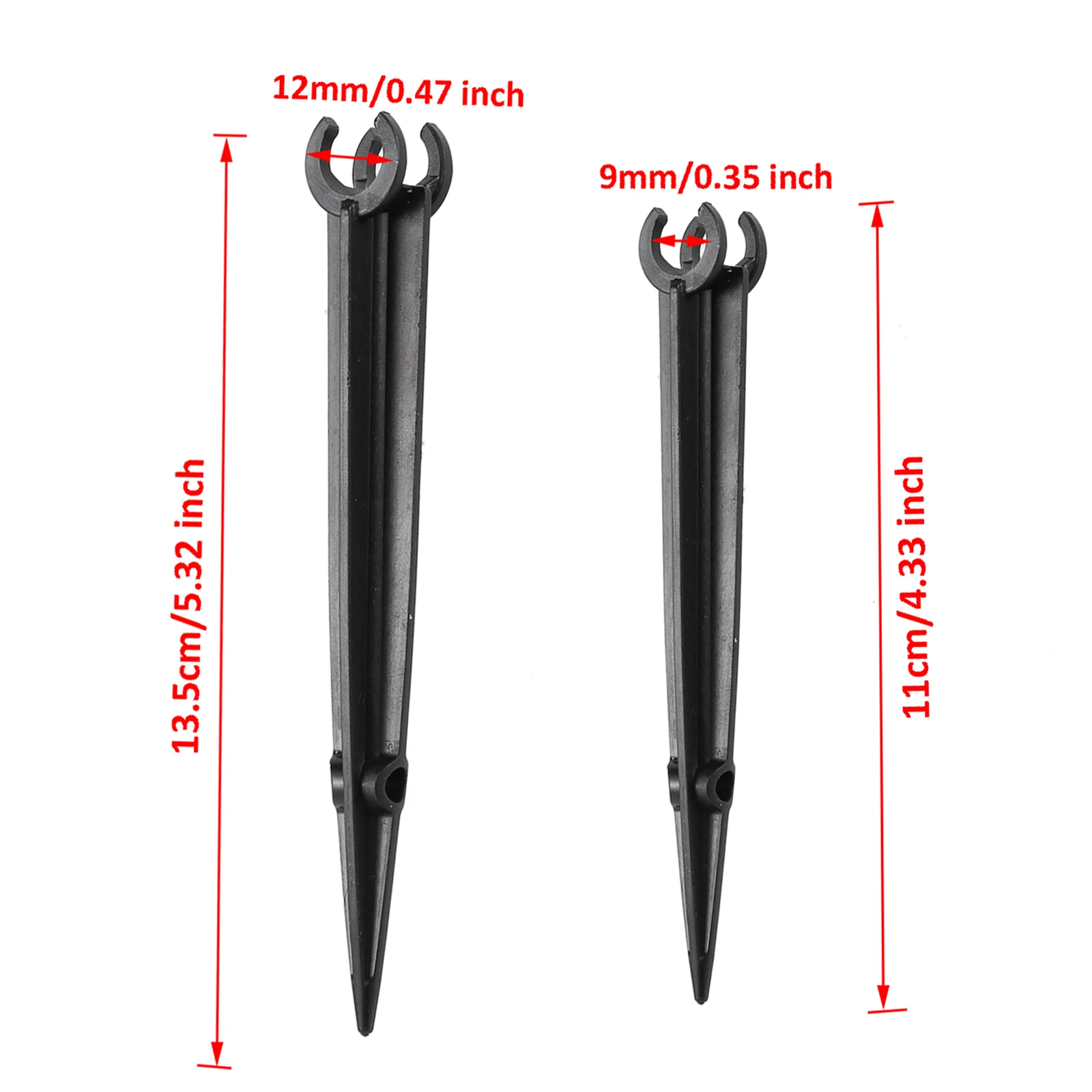 11Cm 13Cm stały kołek uchwyt podporowy wąż PVC kroplówki dla 4/7Mm 8/11Mm doniczka do podlewania wąż dopasowujący do mocowania rur domowych