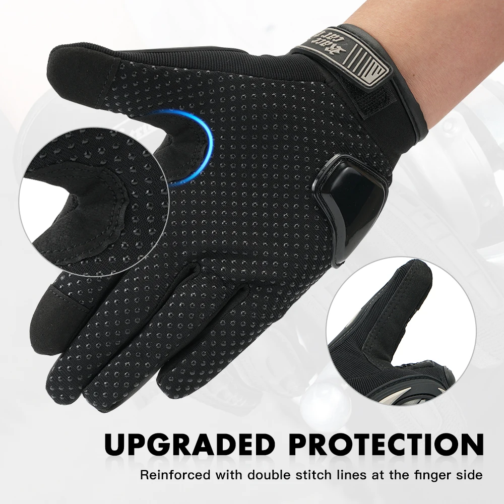 Guantes de motocicleta para hombre, protector de pantalla táctil, transpirable, para carreras, Invierno