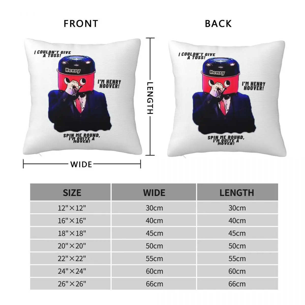 Horne Section Henry Hoover Pillowcase Polyester Linen Velvet Printed Zip Decor Pillow Case Sofa Seater Cushion Cover 18