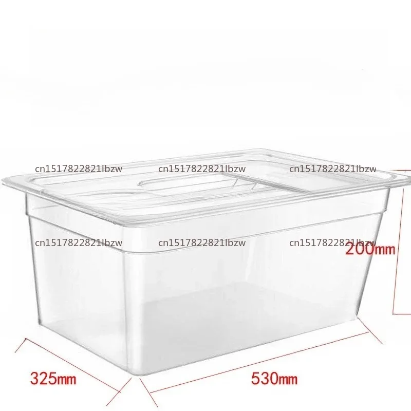 25L Sous Vide Accessories Kit Clear Sous Vide Water Container with Cover for Sous Vide
