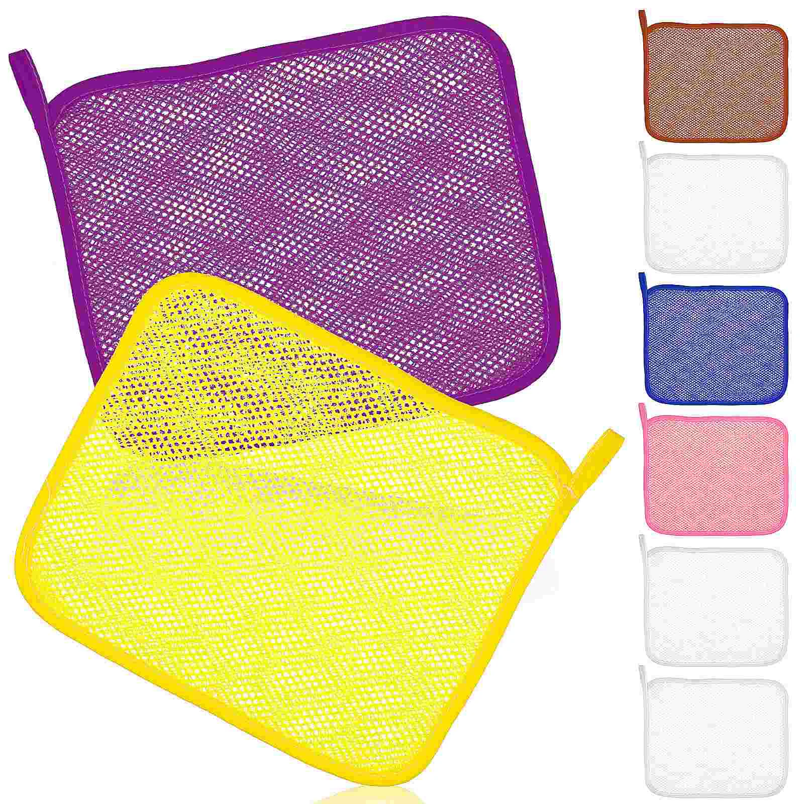 Exfoliërende Gezichtswashandje Body Scrubber Hangende Baddoek Afrikaanse Netspons Douche Loofah Huid Wassen Handdoek Gezichtsmake-Up