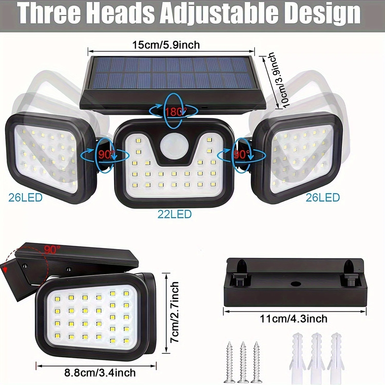 74 LED Solar Powered Motion Se - огляд і ціна Outdoor Lighting Front Yard