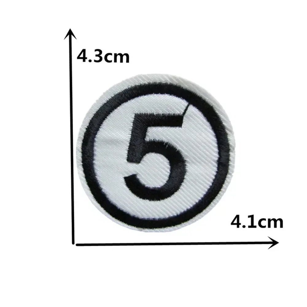 Round Badge Hot-melt Adhesive Embroidery Ironing Patch Patch Decorative Clothing Cloth Patch Accessories Patches for Clothing