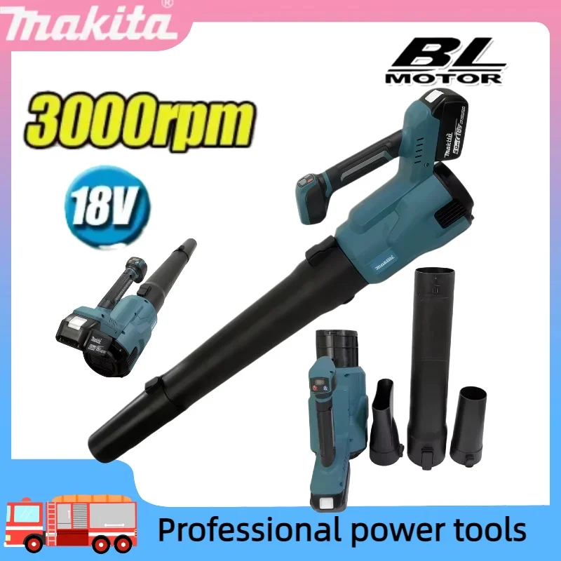 

Makita For 18V Battery Cordless Electric Air Blower Handheld Efficient Leaf Snow Dust Blowing Cleaning Power Tool