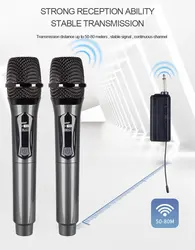 Wireless Microphone Karaoke Dynamic VHF Handheld Professional Mic For Sing Party Speech Church Club Show Meeting Room Kids Gift