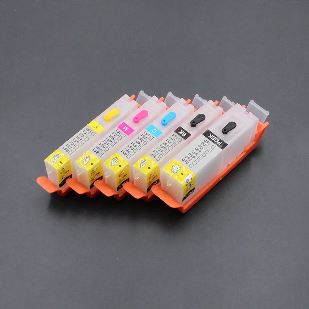 5color PGI 550 CLI 551 Ink Cartridge With Chips For Canon PIXMA IP7250 MG5450 MX725 MX925 MG6450 MG5550 IX6850 MG5650 Printer