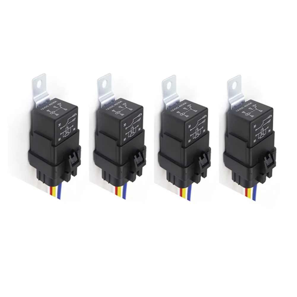 

Heavy Duty Relay 12V Relay Harness For High-rating Devices Coil Terminals High-power Terminals Long Lasting Reliable Switch