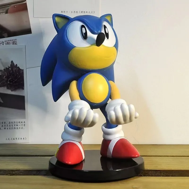 20cm Anime Handheld Super Sonic Mouse Stand Nadaje się do PS4 Uchwyt Stojak na rękę Model Ozdoba Figurka prezentowa