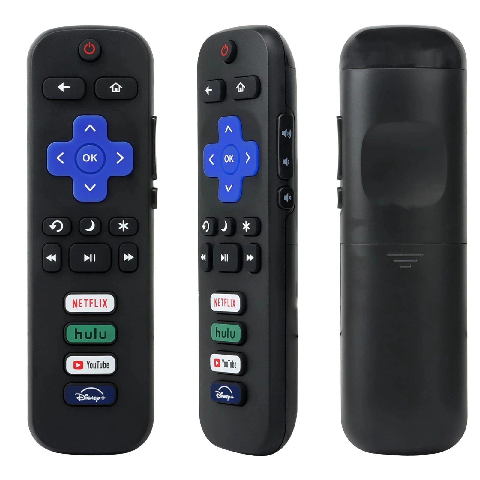 Universal Remote Control Use for Roku TV Controller with Shortcut Buttons Replacement Directly Use