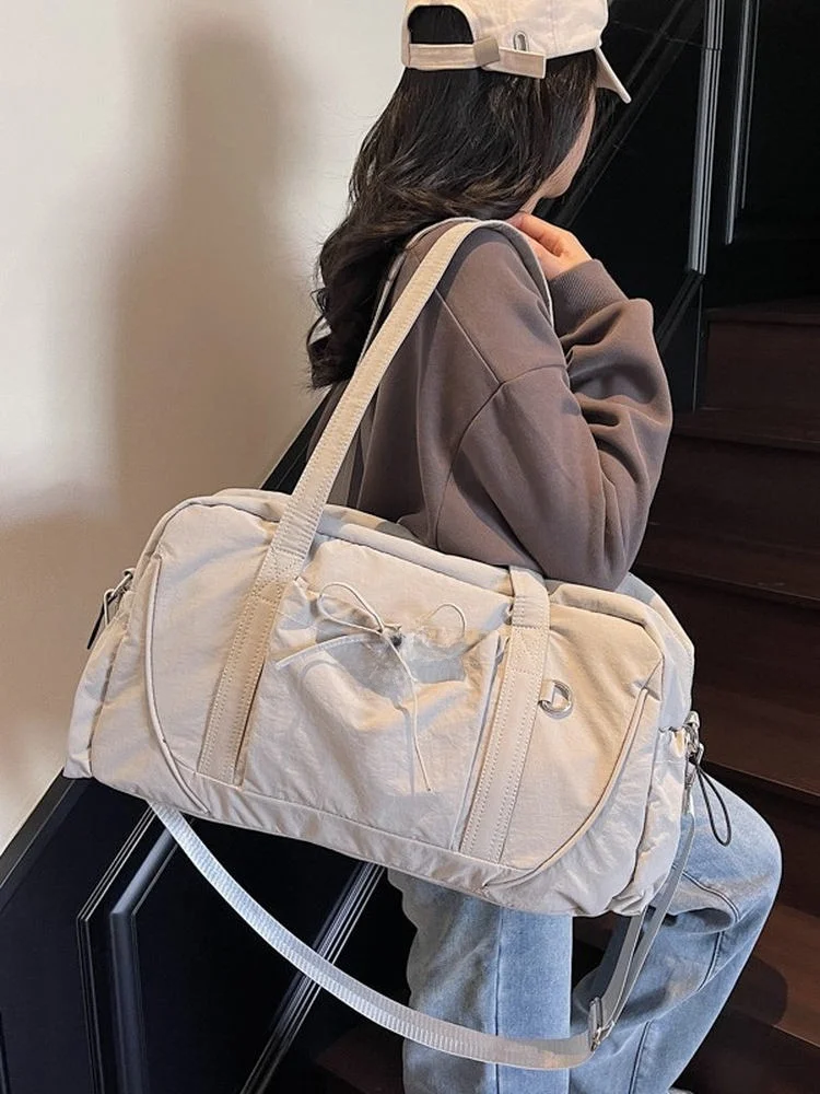 

Спортивная сумка в корейском стиле большой вместимости для фитнеса, женская дорожная сумка для йоги, ручная кладь для коротких поездок, сумка для плавания и фитнеса