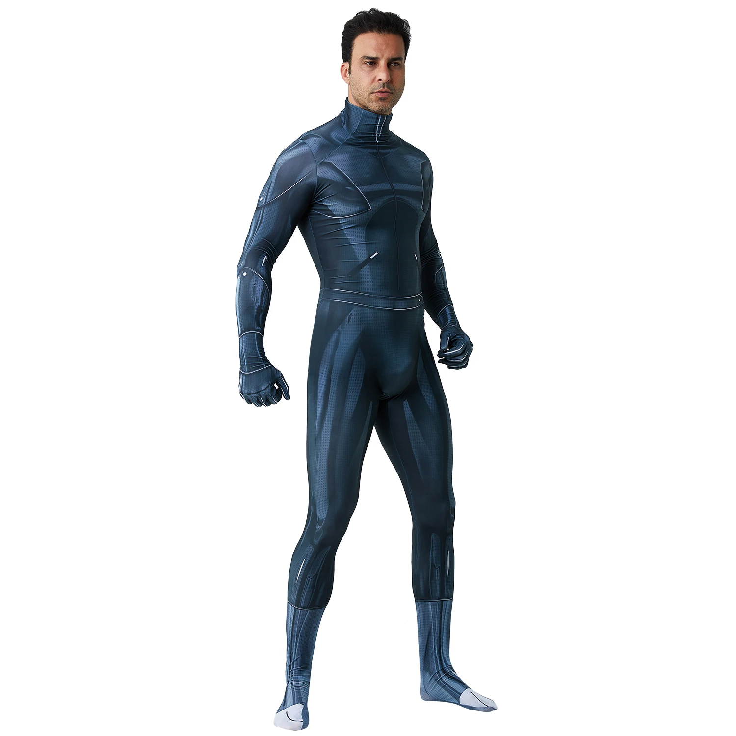 Cat Noir Cosplay Boys Superhero Cat Noir Man Costume 3D Printed Spandex Zentai body outfit Costume di Halloween Adult Kids