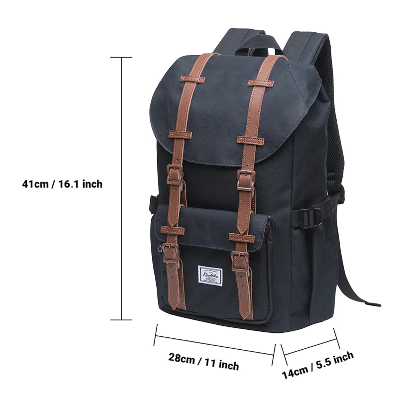 حقيبة ظهر عصرية للنزهة ، حقيبة مدرسية يومية للحرم الجامعي ، قابلة للارتداء ، بسعة كبيرة ، جديدة ، #5