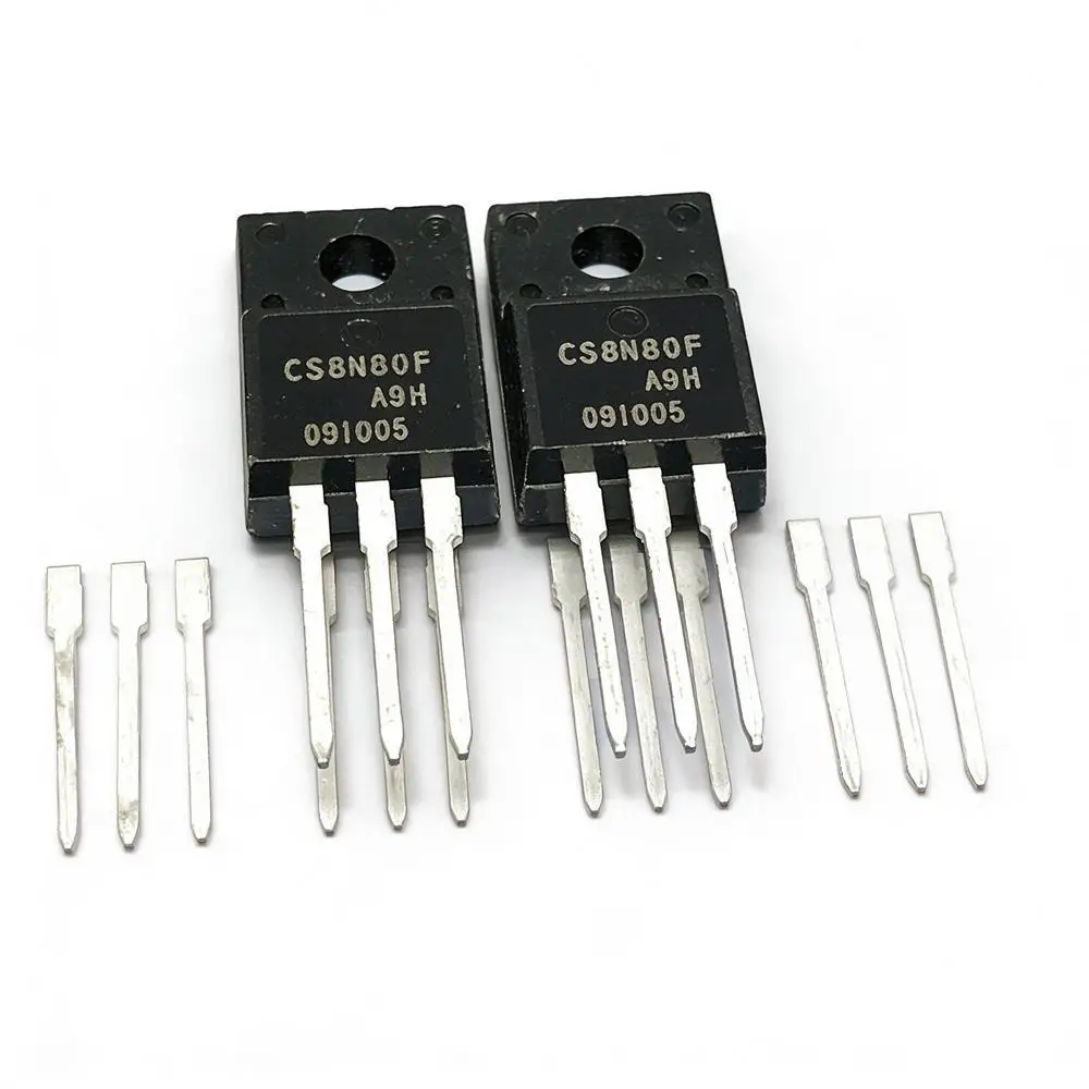 5PCS CS8N80F 800V FDP24N40 CSD19533KCS 100V 86A C4273 2SC4273 500V 5A FB4410Z IRFB4410Z 100V 97A P6NK90ZFP STP6NK90ZFP 900V 5.8A