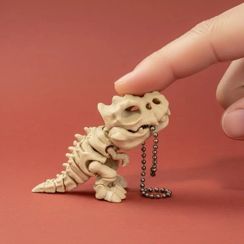 Bewegliches Dinosaurier-Skelett-Ornament, 1 Stück, Bewegliche Gelenke, Exquisite Verarbeitung für Büro-Schreibtisch, Heim-Sideboard-Dekoration, Kreativer Dino – Detail 7