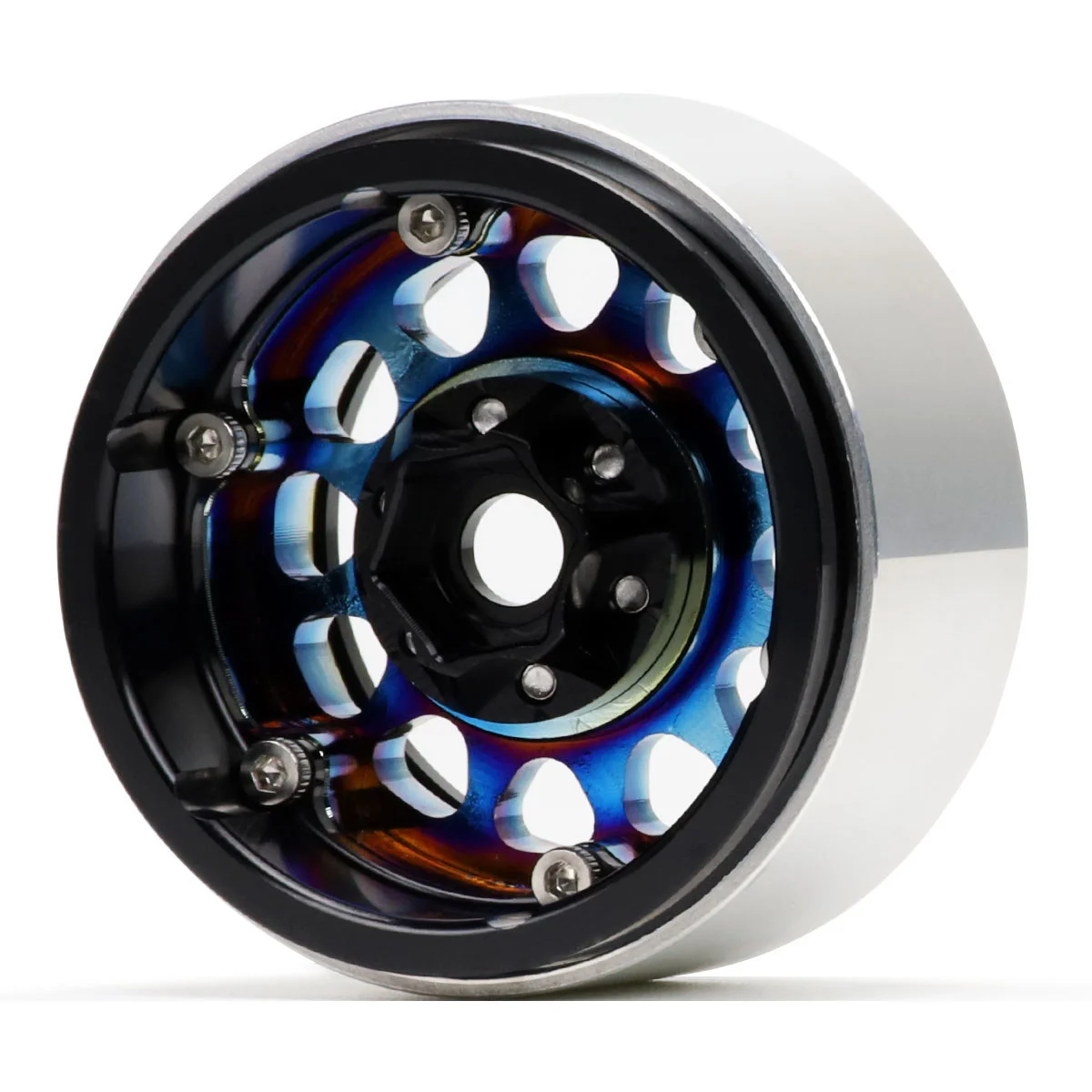 Metall 1,9 Zoll Beadlock Deep Dish 12 mm Sechskant 57 mm Felge für RC Crawler 1/10 Axial SCX10 TRAXXAS TRX4 Redcat Gen8 D90