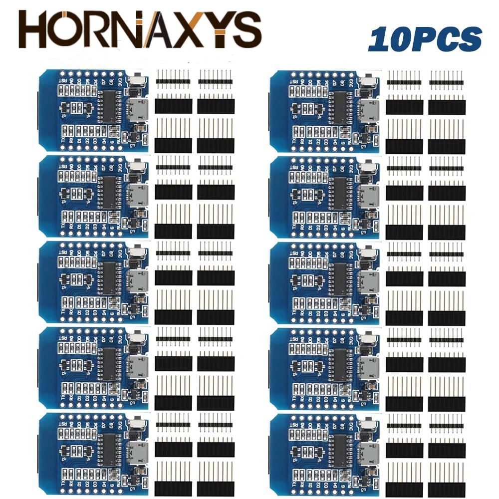 1-10PCS WeMos D1 Mini ESP8266 ESP-12F ESP12 Module WiFi Development Board TYPE-C Micro USB 3.3V Digital Pin For Arduino