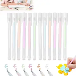 12PCS Quick Drying Color Spot Glue Pen,Quick Dry Scrapbook Glue Pen for Crafting,Suitable for Scrapbooking