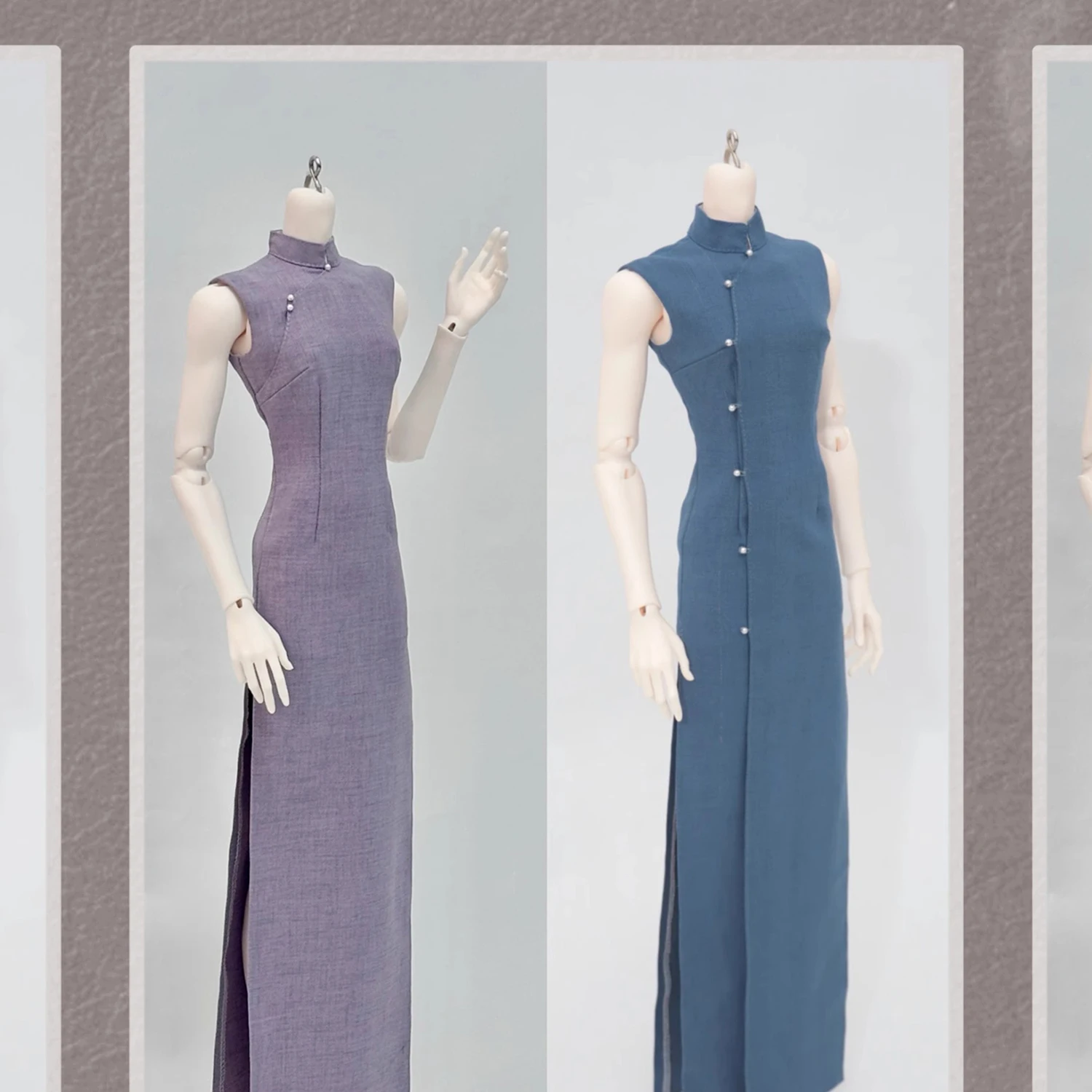 1/4 BJD Dolls Clothes Handmade Qipao WYF4-033 Outfits Custom Chinese Dress & Accessories