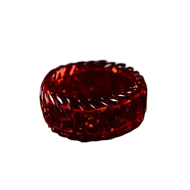 Elegant Burgundy Amber Honey Wax Bracelet