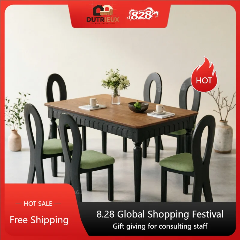 Restaurant Nordic Dining Tables Design Indoor Salon Coffee Dining Table Clearance Restaurant Mesas De Comedor Furniture Home